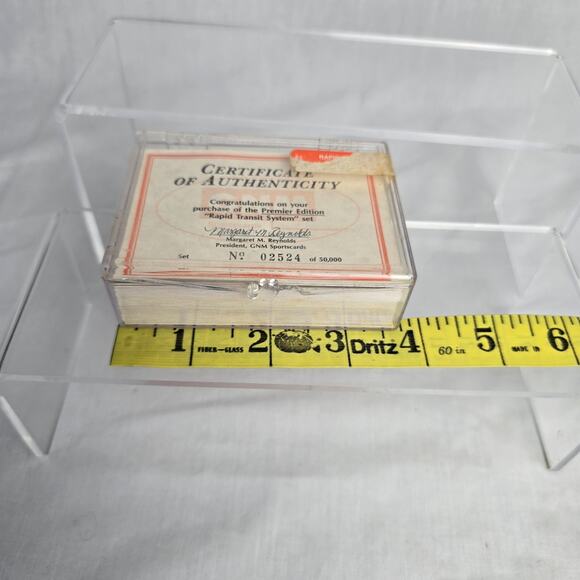 Premier Edition Rapid Transit System 50 Card Set COA No 02524 GNM Sportscards - Picture 14 of 16
